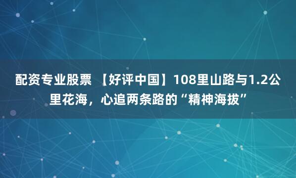 配资专业股票 【好评中国】108里山路与1.2公里花海，心追两条路的“精神海拔”